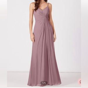 AZAZIE AUBRIELLE
A-Line Pleated Chiffon Floor-Length Dress Dusty Rose